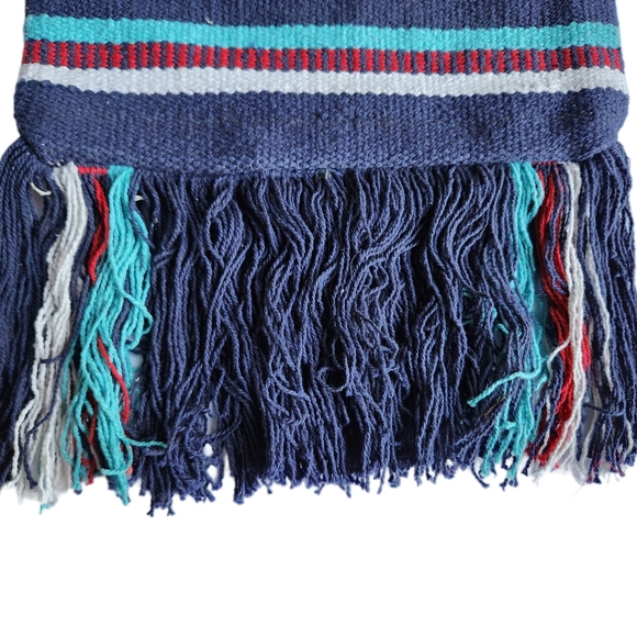 America & Beyond Aztec Multi-color Crossbody Bag | Woven | Blue, Red, White NWT - Picture 5 of 11